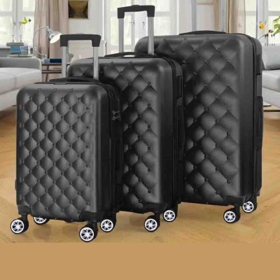 Voyagequest- Abs Luggage With 4 Wheels /2 Handles-grey