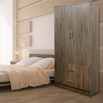 Armoire en bois naturel foncé