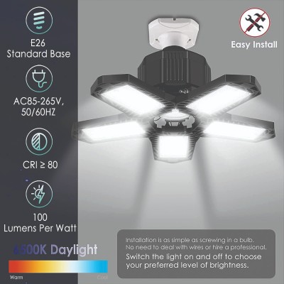 WATTSON | Foldable Black LED COB Light | 100W