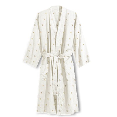 Celeste - Peignoir en molleton blanc