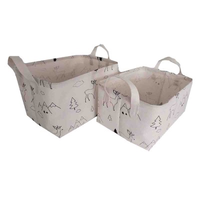 Lauren Taylor - Canvas Wildlife Print Baskets