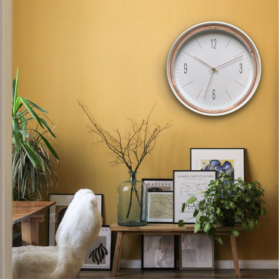 Horloge Or Blanc & Rose 13po
