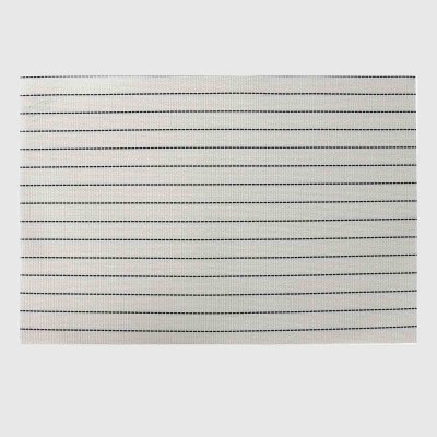 Placemat Pk 4 Wht Stripe Checkered 