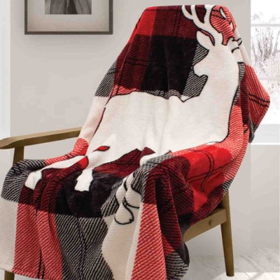 Wildlife Ribbed Fleece Throw