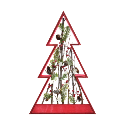 Cadre en bois d'arbre de 24 po avec branches et déco