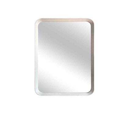 Miroir à cadre en bois - blanc 50x60 cm