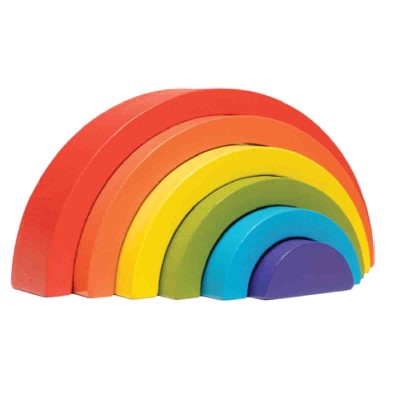 Wooden Rainbow Stacker Plywood