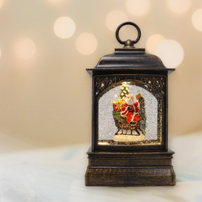 Lanterne de Noël - couleur vintage-12.2x8.7x20.5