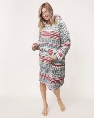 WINTER WONDERLAND Sweats à capuche oversize en micropolaire