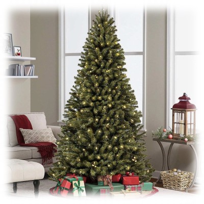 Xmas Noble Tree 6ft 650 Tips Metal Base