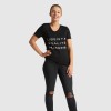 Black Graphic Letter T-Shirt - LIBERTÉ, ÉGALITÉ, HUMANITÉ - Magasins Hart | Hart Stores