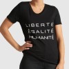 Black Graphic Letter T-Shirt - LIBERTÉ, ÉGALITÉ, HUMANITÉ - Magasins Hart | Hart Stores