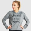 Grey Graphic Letter Sweater - Je ne sais quoi. - Magasins Hart | Hart Stores