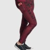 Burgundy Camo Leggings With Mesh - Magasins Hart | Hart Stores