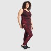 Burgundy Camo Leggings With Mesh - Magasins Hart | Hart Stores
