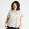 White & Black Polka Dot Blouse With Pockets - Magasins Hart | Hart Stores