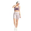 Zip Up Training Sports Bra - Dark Purple & Snake Print - Magasins Hart | Hart Stores