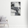 Abstract Black White S22-70x100 Printed Canvas