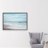 Canvas Framed Wavy Beach