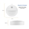 Set 2 Infrared Sensor Lamp Round Half Shade