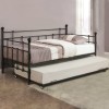 Elegant Black Iron Daybed with Trundle - Magasins Hart | Hart Stores