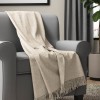 Layla woven acrylic throw with fringe 50x60 - Magasins Hart | Hart Stores