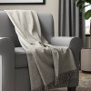 Layla woven acrylic throw with fringe 50x60 - Magasins Hart | Hart Stores