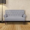 Gabriel - Tufted Faux Linen Loveseat in various colours - Magasins Hart | Hart Stores