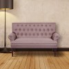 Gabriel - Tufted Faux Linen Loveseat in various colours - Magasins Hart | Hart Stores