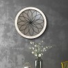 Wall Art - Round Wood and Metal Floral Hanging - Magasins Hart | Hart Stores