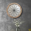 Wall Art - Round Wood and Metal Floral Hanging - Magasins Hart | Hart Stores