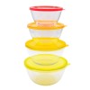 Glass Mixing Bowls with Orange Lids - Magasins Hart | Hart Stores