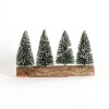 Green Pine Trees with Wooden Base - Magasins Hart | Hart Stores
