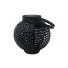 Solar Lantern Mosaic Black 20cm