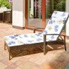 Outdoor Bloom Printed Longue Chair Pad