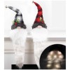 Fabric Gnome Santa Head With long Light-up Beard