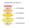 Glass Mixing Bowls with Orange Lids - Magasins Hart | Hart Stores