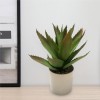 Agave White Melamine Pot