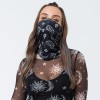 Bandana Face Mask - Black Paisley Floral - Magasins Hart | Hart Stores