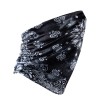 Bandana Face Mask - Black Paisley Tie Dye - Magasins Hart | Hart Stores