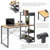 Alaska - Computer Desk with Metal Shelves (in-store pickup only) - Magasins Hart | Hart Stores