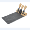 Magnetic Cheese Set 4pcs Bamboo/printed Slate - Magasins Hart | Hart Stores