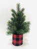 Xmas Pine Tree in Plaid Fabric Base Cup - Magasins Hart | Hart Stores