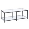 Justin - Rectangular Glass Coffee Table (in-store pickup only) - Magasins Hart | Hart Stores