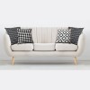 Chanel Black and White Decorative Cushions 18x18 - Magasins Hart | Hart Stores