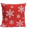 Snowflake Chenille Jacquard Cushion - Magasins Hart | Hart Stores