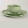 12PCS BLUE STONEWARE DINNER SET