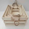 Wood Storage Crate-grey Wash 30x20x16cm
