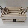 WOOD STORAGE CRATE-GREY WASH 45X35X22CM