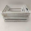 ATELIER DU NORD - WOOD STORAGE CRATE WHITE WASH
